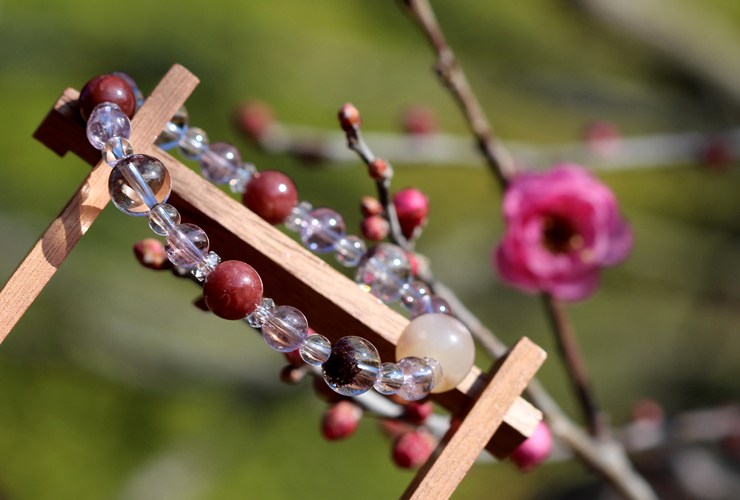 開運シリーズ「健康と美」～健康運～高品質桜メノウブレスレットのイメージ画像６