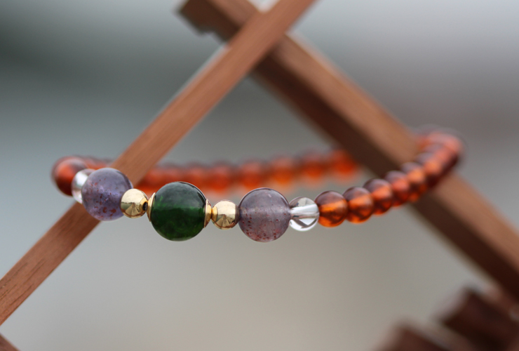 宝珠2026「プルート」最高品質クロムダイオプサイドブレスレットのイメージ画像１０