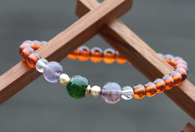 宝珠2026「プルート」最高品質クロムダイオプサイドブレスレットのイメージ画像１２