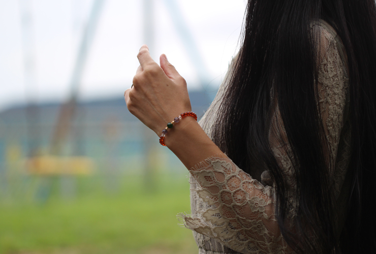 宝珠2026「プルート」最高品質クロムダイオプサイドブレスレットのイメージ画像１７