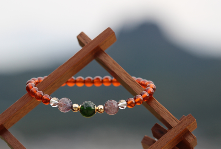 宝珠2026「プルート」最高品質クロムダイオプサイドブレスレットのイメージ画像１８