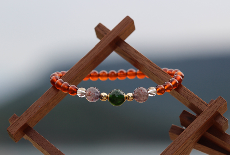 宝珠2026「プルート」最高品質クロムダイオプサイドブレスレットのイメージ画像２０