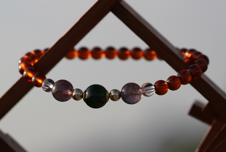 宝珠2026「プルート」最高品質クロムダイオプサイドブレスレットのイメージ画像３