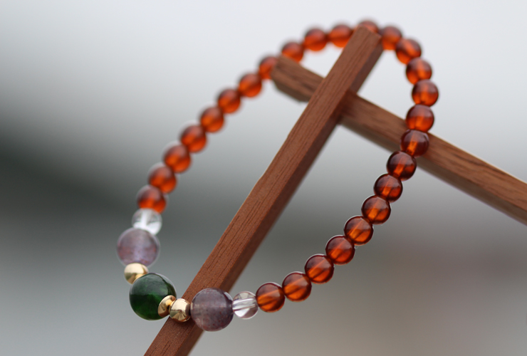 宝珠2026「プルート」最高品質クロムダイオプサイドブレスレットのイメージ画像６