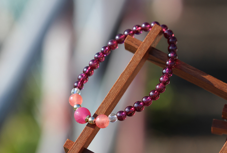 宝珠2026「ウラノス」最高品質ピンクサファイアブレスレットのイメージ画像５